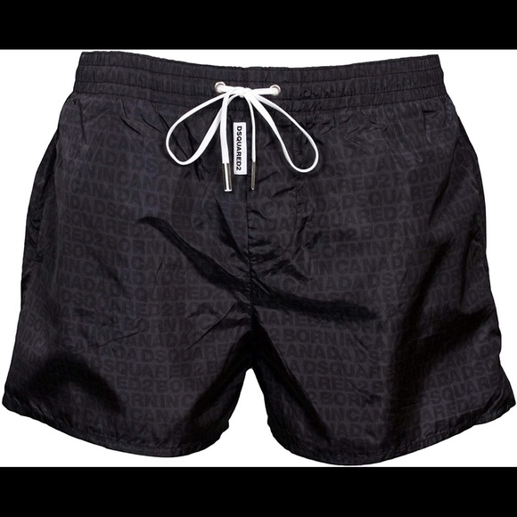 Dsquared2 Wet -Reveal Logo Men’s Charcoal Grey swim trunk large, new with tag - Picture 2 of 3